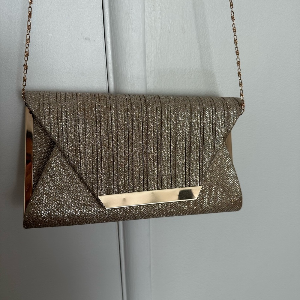Elegant Gold Clutch Bag